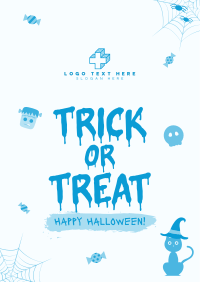 Cute Trick or Treat Flyer Image Preview