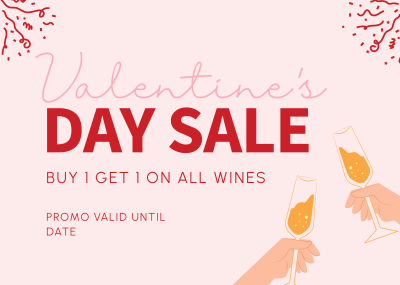 Wine Sale Postcard Image Preview