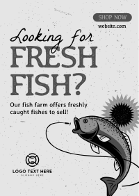 Fresh Fish Farm Poster Design