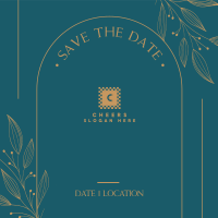 Save the Date Frame Instagram post Image Preview