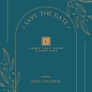 Save the Date Frame Instagram post Image Preview