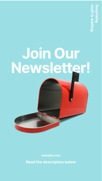Join Our Newsletter Facebook Story Design