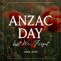 Poppy Flower Anzac Day Instagram post Image Preview