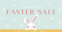 Peeking Easter Bunny Facebook ad Image Preview
