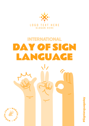 Sign Language Flyer Image Preview