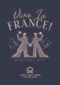 Wave Your Flag this Bastille Day Poster Design