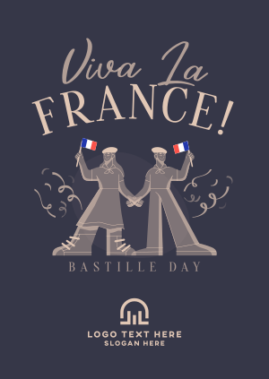 Wave Your Flag this Bastille Day Poster Image Preview
