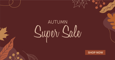Autumn Leaves Sale Facebook ad Image Preview