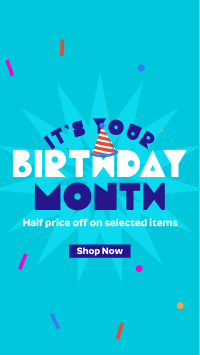 Birthday Month Promo YouTube short Image Preview