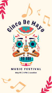 Cinco De Mayo Music Fest Facebook Story Design