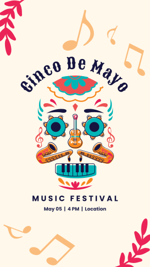 Cinco De Mayo Music Fest Facebook story Image Preview