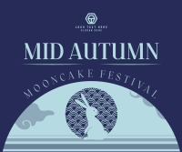 Mid Autumn Mooncake Festiva Facebook Post Design