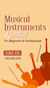 Music Instrument Rental TikTok video Image Preview