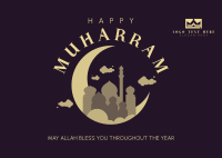 Happy Muharram Islam Postcard Image Preview