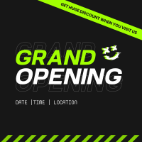Grand Opening Modern Grunge Instagram post Image Preview