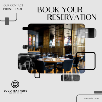 Restaurant Booking Instagram Post Design