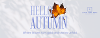 Cozy Autumn Greeting Facebook Cover Design
