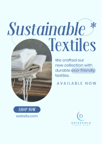 Sustainable Textiles Collection Flyer Design