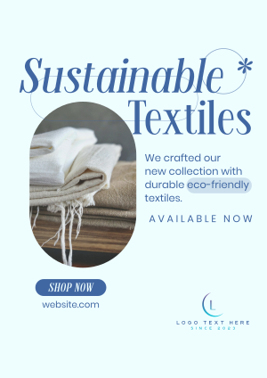 Sustainable Textiles Collection Flyer Image Preview