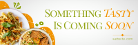 Tasty Food Coming Soon Twitter Header Image Preview