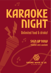 Karaoke Night Poster Image Preview