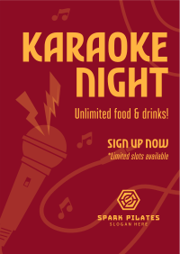 Karaoke Night Poster Design