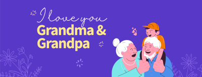 Grandparents Day Letter Facebook cover Image Preview