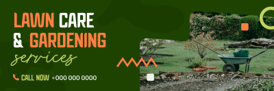 Lawn Care & Gardening Twitter header (cover) Image Preview