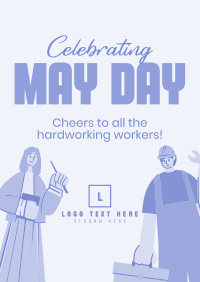Celebrating May Day Flyer Design