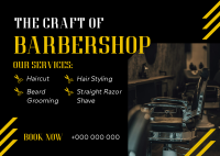 Grooming Barbershop Postcard Image Preview