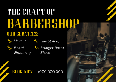Grooming Barbershop Postcard Image Preview