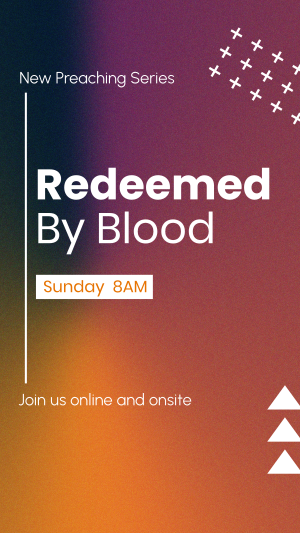 Redeemed by Blood Facebook story Image Preview