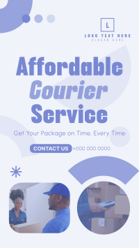 Affordable Courier Service Instagram reel Image Preview