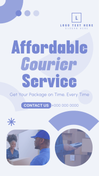 Affordable Courier Service Instagram Reel Design