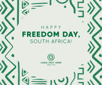 Freedom Day Patterns Facebook Post Design