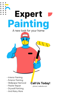 Paint Expert Facebook Story Design
