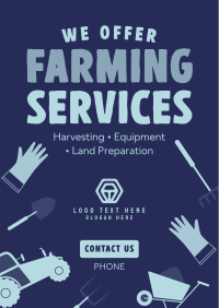 Trusted Farming Service Partner Poster Design