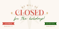 Holiday Closing Badge Twitter post Image Preview