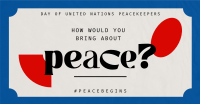 Contemporary United Nations Peacekeepers Facebook Ad Design