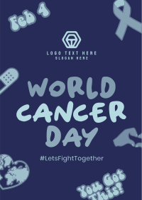 Cancer Day Stickers Poster Image Preview