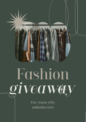 Elegant Fashion Giveaway Poster Image Preview