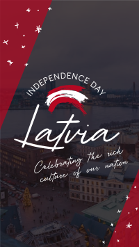 Latvia Independence Day Instagram reel Image Preview