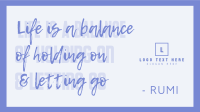 Life Balance Quote Animation Image Preview