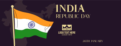 Indian Flag Raise Facebook cover Image Preview