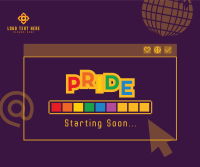 Pride Party Loading Facebook Post Design
