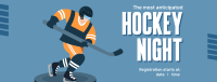 Winter Ice Hockey Facebook cover Image Preview