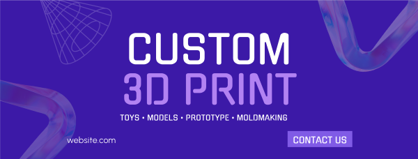Professional 3D Printing  Facebook Cover Design Image Preview