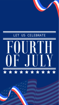 4th of July Greeting Facebook story Image Preview