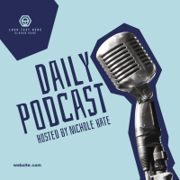 Daily Podcast Cutouts Instagram Post Design