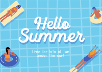 Southern Summer Fun Postcard Design